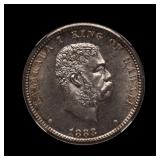 1883 Hawaii Silver Quarter NGC MS-62 BEAUTY