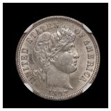 1907 Barber Dime NGC MS-62 19/19 FS-301 TOP POP