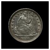 1838 Seated Liberty Silver Half Dime XF/AU