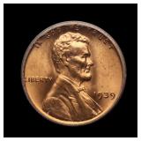 1939 Lincoln Cent Penny ICG MS-67 RD WOW!