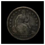1839 O Seated Liberty Silver Half Dime Fine
