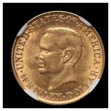 1917 $1 GOLD McKinley NGC MS-62
