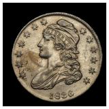 1836 Capped Bust Half AU+ CHOICE GORGEOUS
