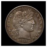 1911 D Barber Silver Half Dollar AU