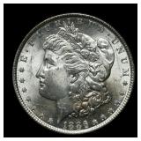 1886 Morgan Silver Dollar BU+