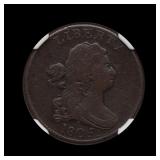 1805 Half Cent 1/2c NGC F Details EARLY COPPER!