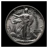 1917 Walking Liberty Half Dollar BU+