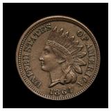 1864 Indian Head Cent CN AU Details FS-401