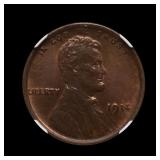 1914 Lincoln Cent Penny NGC MS-64 BN