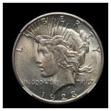 1923 S Peace Silver Dollar NGC MS-63 Big Die Break