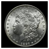 1897 Morgan Silver Dollar BU