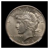 1934 S Peace Silver Dollar NGC MS-61 UNDERGRADED