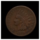 1877 Indian Head Cent Penny FINE THE KEY DATE