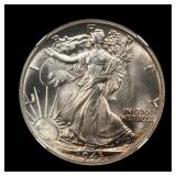 1943 Walking Liberty Half Dollar MS-65