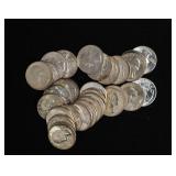 $7 FV 28x Washington Silver Quarter Lot BU/GEM