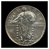 1926 D Standing Liberty Silver Quarter BU+
