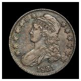 1831 Capped Bust Half Dollar XF+/AU Toned