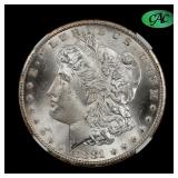 1881 CC Morgan Silver Dollar NGC MS-64 CAC WOW