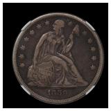 1859 O Seated Liberty Silver Dollar NGC VF-30