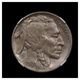 1921 Buffalo Nickel NGC AU-58 Very Choice Toned