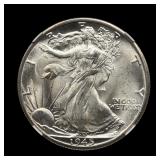 1945 D Walking Liberty Half Dollar NGC MS-64