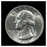 1936 D Washington Silver Quarter BU Better Date