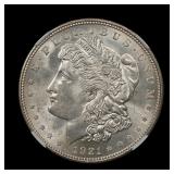 1921 D Morgan Silver Dollar NGC MS-64 BRIGHT