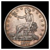 1877 Trade Silver Dollar XF/AU Details