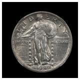 1920 Standing Liberty Silver Quarter NGC AU-58