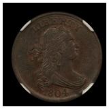 1804 Half Cent 1/2c NGC AU Details Early Copper