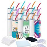 TAVIFY 20 oz Sublimation Tumblers, 18 Pack