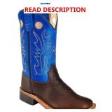 (SZ 6.0-D) Rollda Kids Cowboy Boots for Boys & Gir
