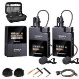 COMICA BoomX-D2 Wireless Lavalier Mic, Dual Transm