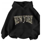 (SZ 11Y)Girls' Letter Hoodie Sweatshirt, Long Slee