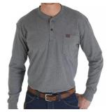 (SZ XLT)Wrangler RIGGS Workwear Tall Henley XL Cha