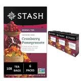 Stash Tea Cranberry Pomegranate Herbal Tea, 108 Ba