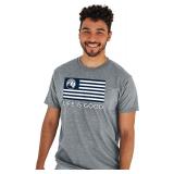 (SZ S)Blue 84 NBA Unisex-Adult Licensed Flag Tee G