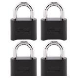 Master Lock Black Combo Lock, Resettable Padlock,