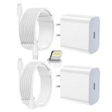 iPhone Fast Charge 2-Pack Type-C Wall Charger + Ca