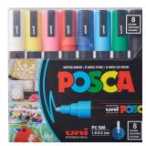 PC-5M Medium Bullet Paint Marker Set (8-Colors)