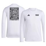 (SZ L)adidas Minnesota United 2025 White Warp Long