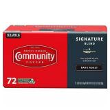 Community Coffee Signature, Dark Roast, 72 ct.
