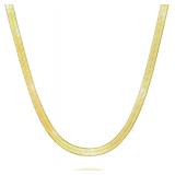 14K Gold Necklace 4mm Snake Chain 16'-26'