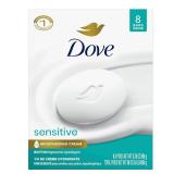 Dove Beauty Bar Soap, Sensitive, 8 Bars, Fragrance