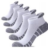 (SZ 11-13)Women Ankle Socks Athletic Cushioned Low