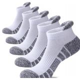 (SZ 11-13)Women Ankle Socks Athletic Cushioned Low