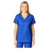 (SZ S)WonderWink womens Shaped V-neck Top