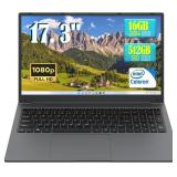 MYW Laptop 17' 16GB/512GB, Celeron N5095, IPS FHD
