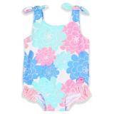 (3-6M)Baby/Toddler Ruffle One Piece Swimsuit UPF 5