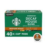 Starbucks K-Cup Pods, Medium Roast Decaf, 40 Pods